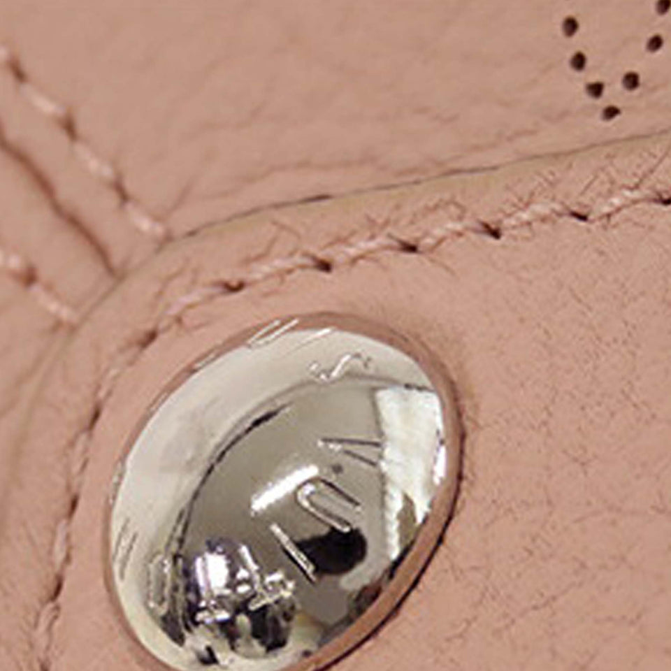 Pink Louis Vuitton Monogram Mahina Babylone BB Satchel