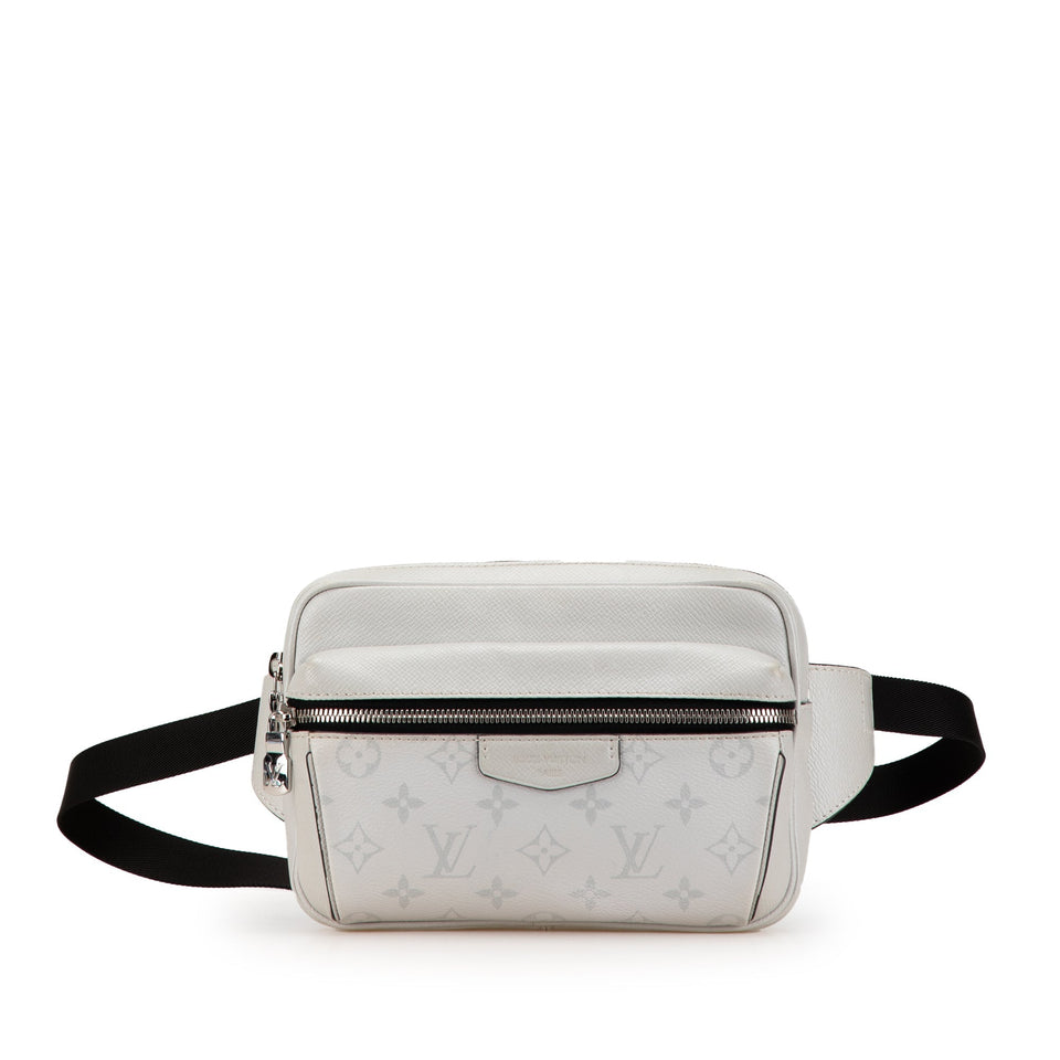 White Louis Vuitton Monogram Taigarama Outdoor Bumbag Belt Bag