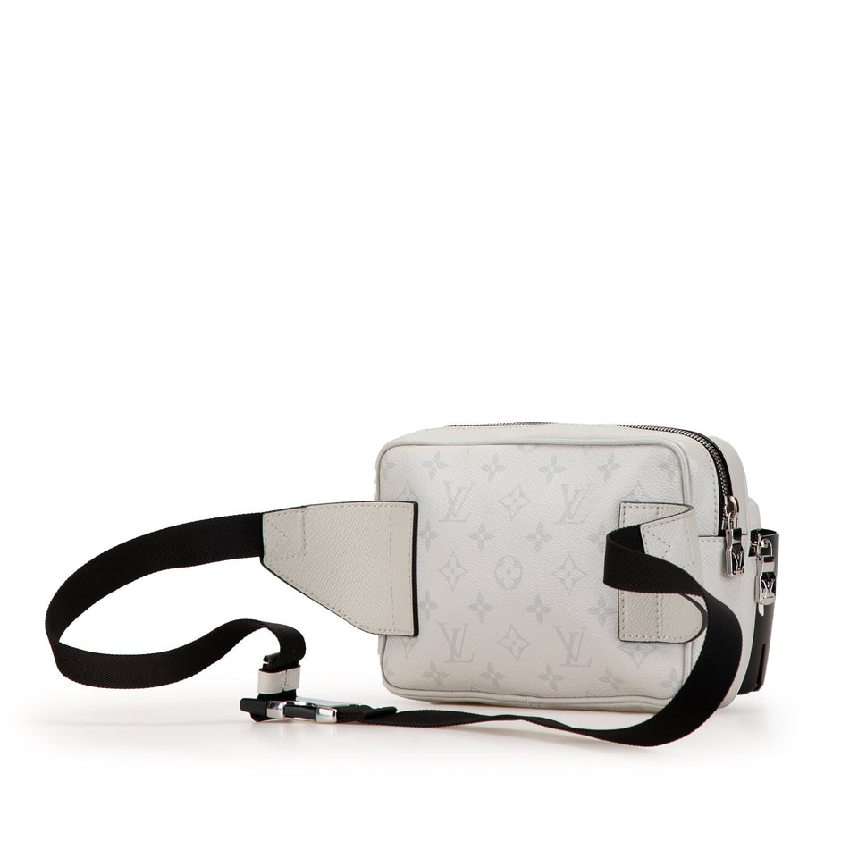 White Louis Vuitton Monogram Taigarama Outdoor Bumbag Belt Bag
