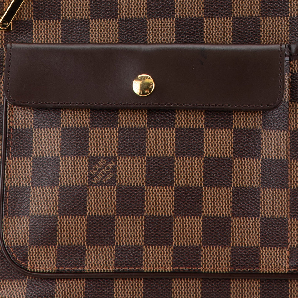 Brown Louis Vuitton Damier Ebene Aubagne Shoulder Bag