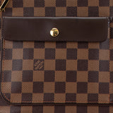 Brown Louis Vuitton Damier Ebene Aubagne Shoulder Bag