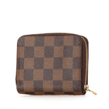 Brown Louis Vuitton Damier Ebene Zippy Coin Purse