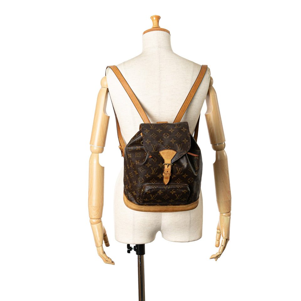 Brown Louis Vuitton Monogram Montsouris MM Backpack