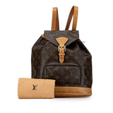 Brown Louis Vuitton Monogram Montsouris MM Backpack
