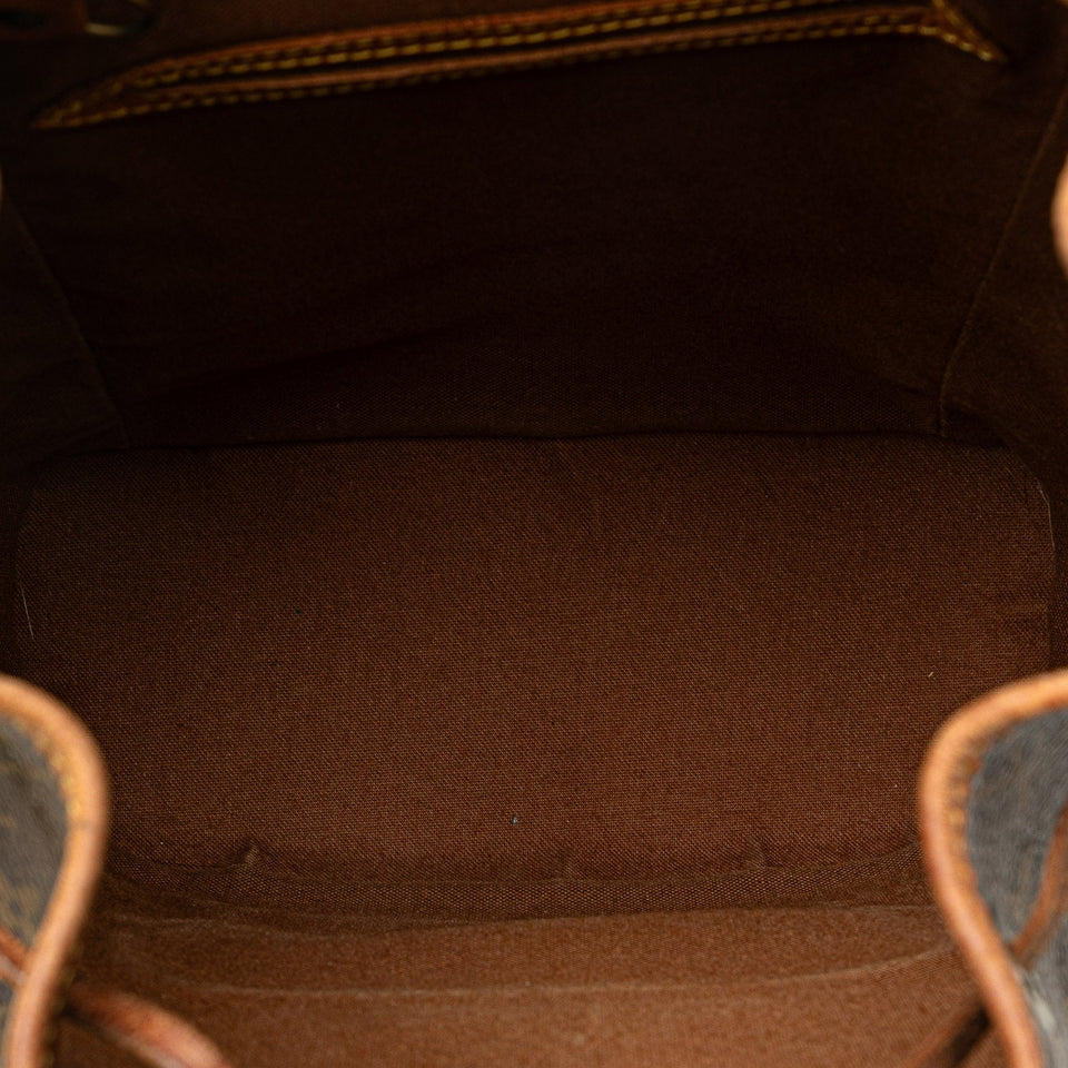 Brown Louis Vuitton Monogram Montsouris MM Backpack