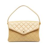 CHANEL Medium Lambskin Envelope Flap Handbag