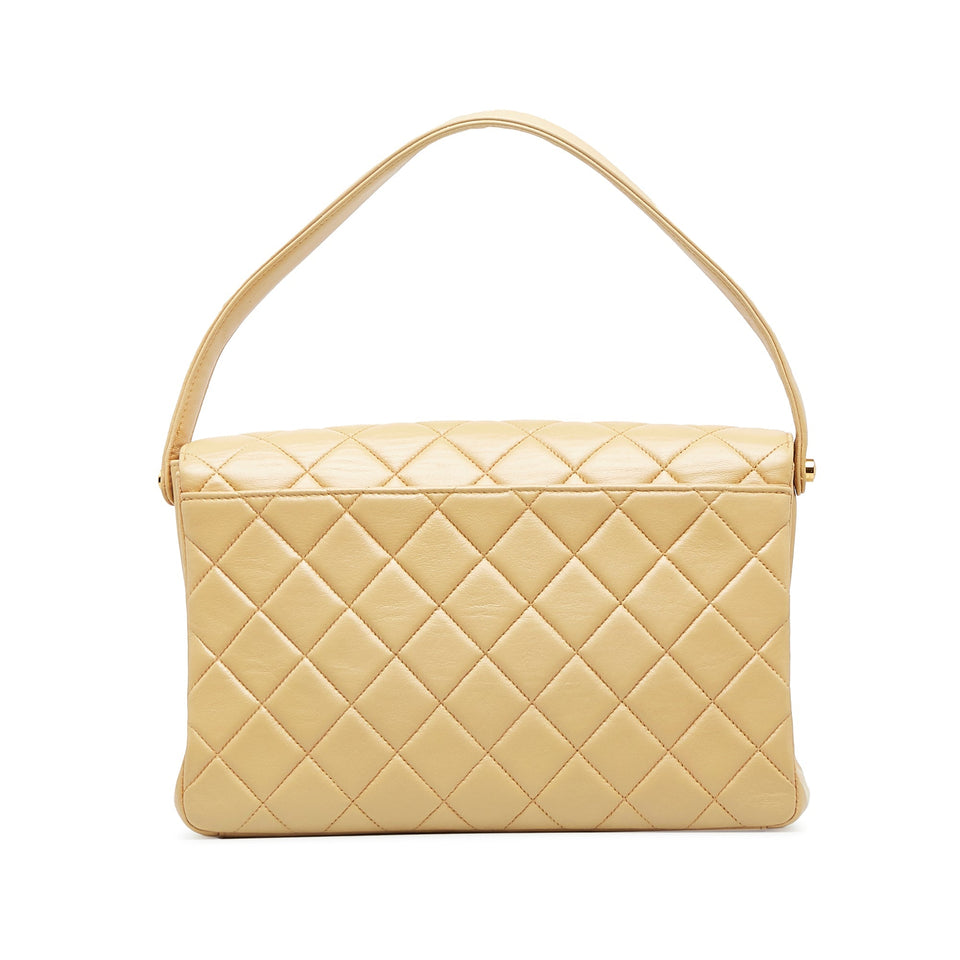 CHANEL Medium Lambskin Envelope Flap Handbag