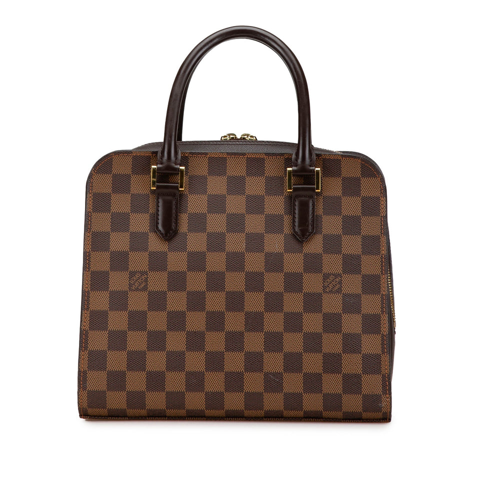 Brown Louis Vuitton Damier Ebene Triana Handbag