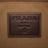 Taupe Prada Canapa Logo Tote Bag