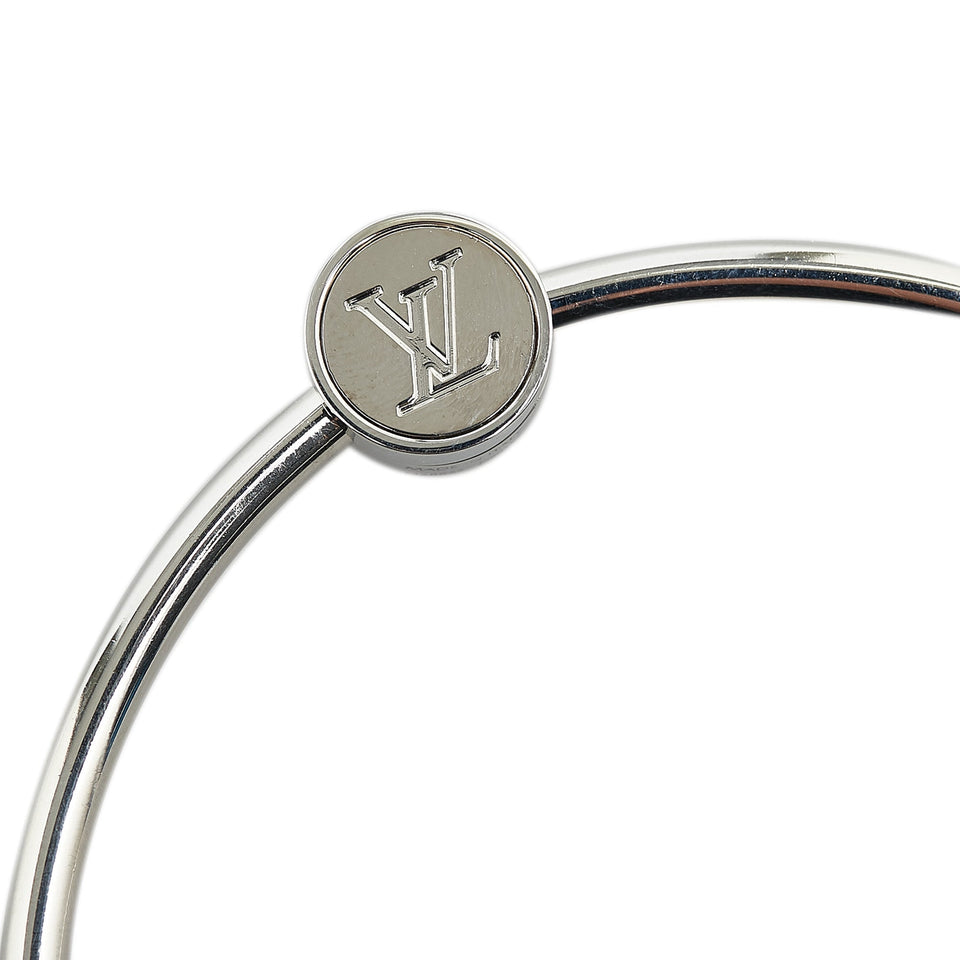 Silver Louis Vuitton Silver Plated Charm Key Ring