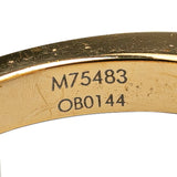Gold Louis Vuitton Gold Plated Monogram Pearl Ring