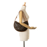 Brown Louis Vuitton Monogram Croissant MM Hobo Bag