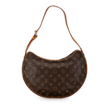 Brown Louis Vuitton Monogram Croissant MM Hobo Bag