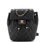CHANEL Urban Spirit NM Backpack Quilted Caviar Mini