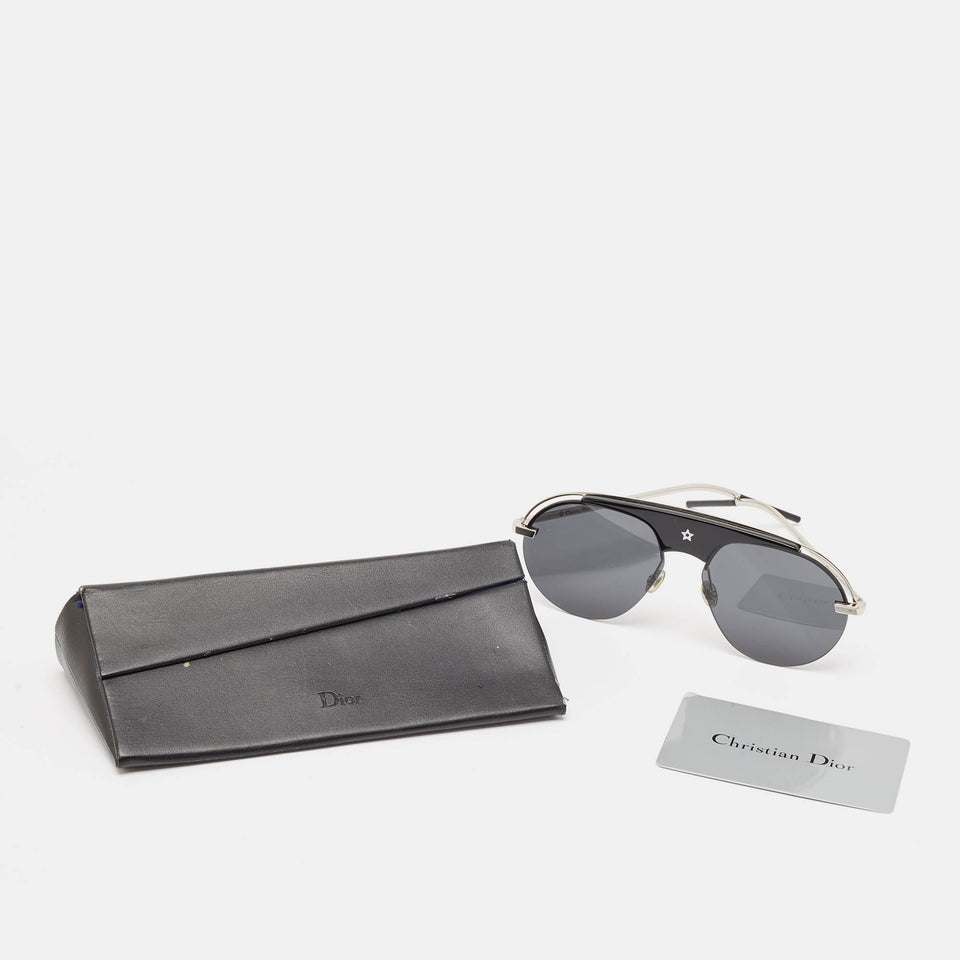 Dior Black/silver Diorevolution Aviator Sunglasses