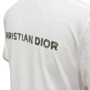 Christian Dior Princess And Dragon Foil Print Ringer Tshirt
