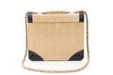 Chanel 2000 Beige &  Black Chocolate Bar Handbag