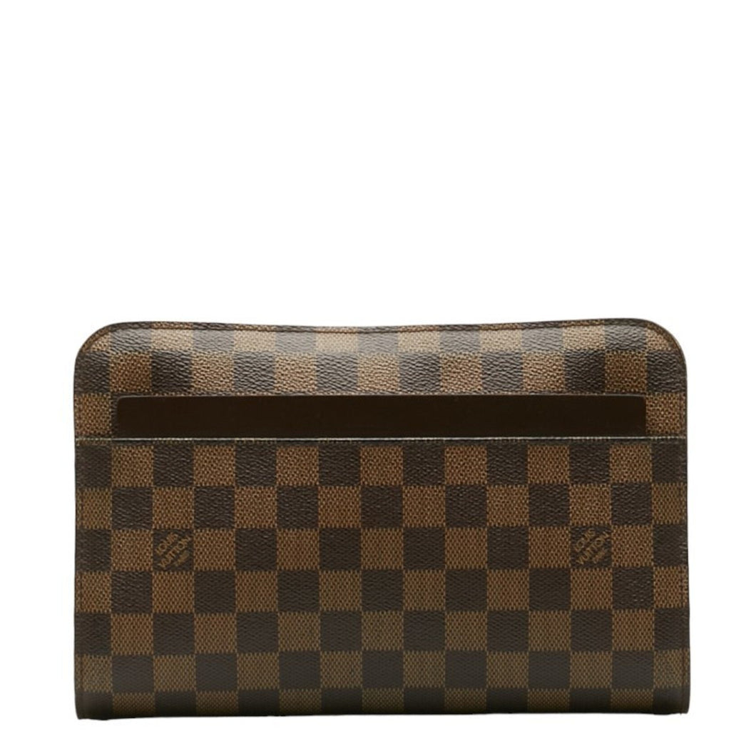 Louis Vuitton Saint-Louis  Canvas Clutch Bag