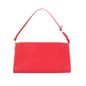 Louis Vuitton Pochette Accessoire  Leather Clutch Bag