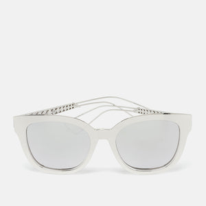 Dior Silver Mirrored Tgudc Diorama 1 Wayfarer Sunglasses