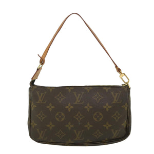 Louis Vuitton Pochette Accessoire  Canvas Clutch Bag