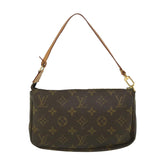 Louis Vuitton Pochette Accessoire  Canvas Clutch Bag