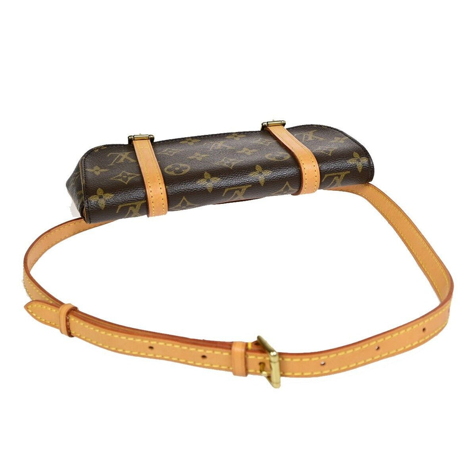 Louis Vuitton Pochette Marelle  Canvas Clutch Bag