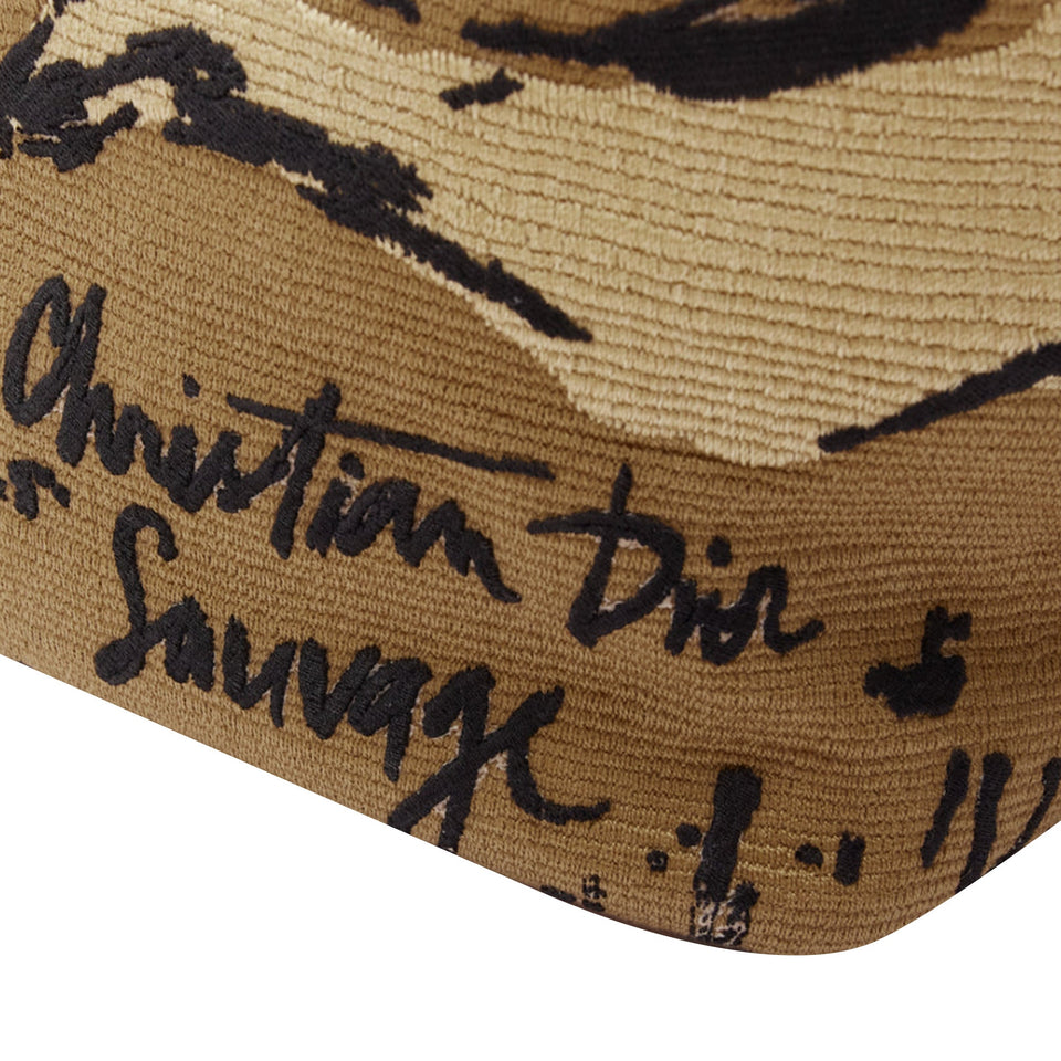 Dior Dioravenue Sauvage Special Edition Logo Canvas Embroidery Hobo Bag