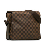 Louis Vuitton Damiere Naviglio N45255 Brown PVC Leather Lady Louis Vuitton