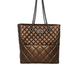Chanel bags Metallic Aged Calfskin Quilted Reissue Tall Tote Bronze