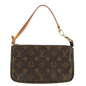 Louis Vuitton Pochette Accessoires  Canvas Clutch Bag