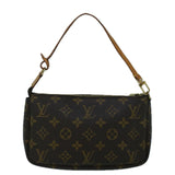 Louis Vuitton Pochette Accessoire  Canvas Clutch Bag