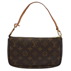Louis Vuitton Pochette Accessoire  Canvas Clutch Bag