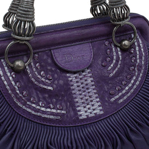 Dior Pleated Leather Plisse Satchel