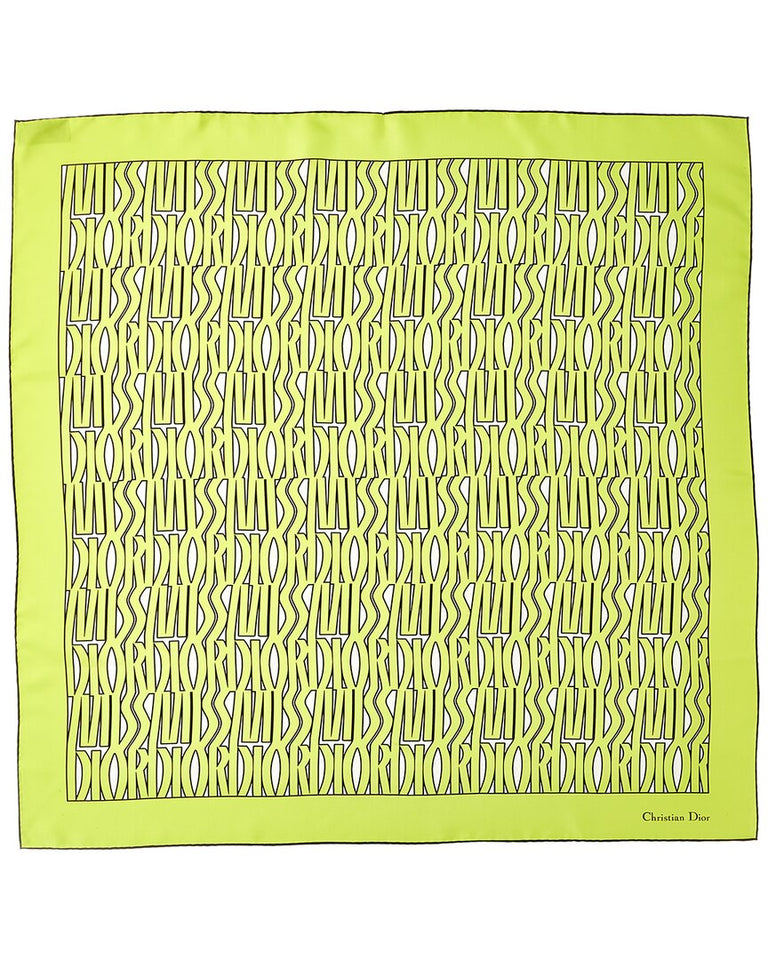 Dior Miss Dior Allover 90 Square Silk Scarf