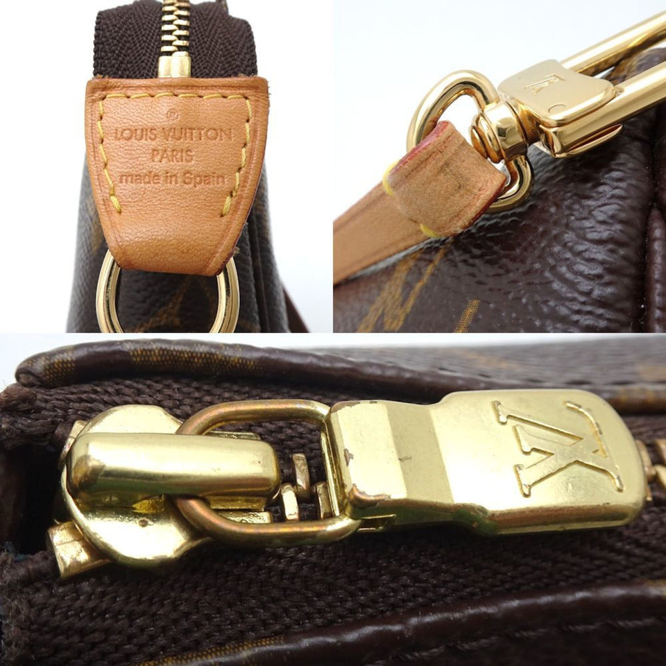 Louis Vuitton Pochette Accessoires  Canvas Clutch Bag
