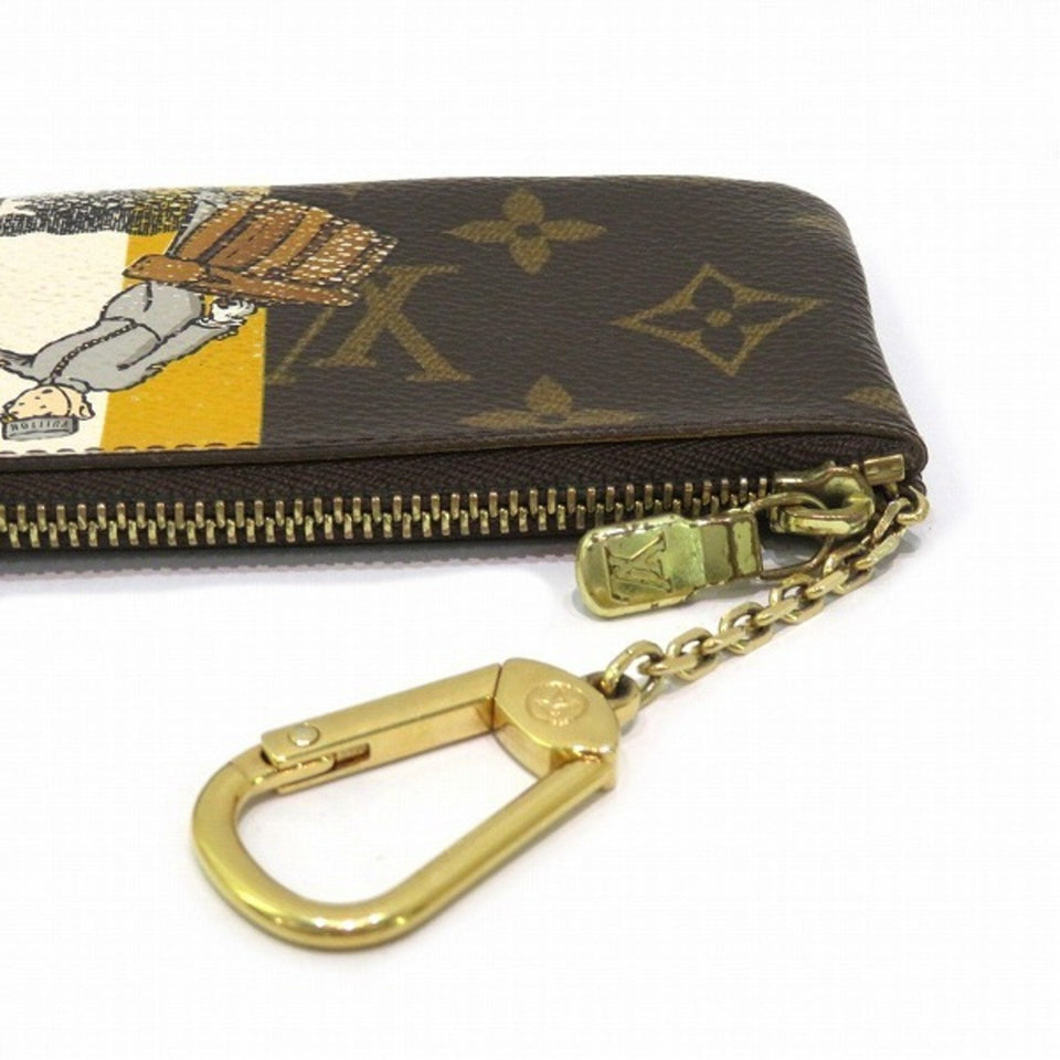 Louis Vuitton Pochette Clés  Canvas Clutch Bag