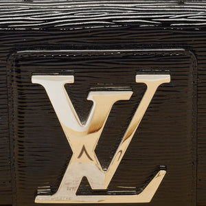 Louis Vuitton Black Electric Epi Leather Sobe Clutch..