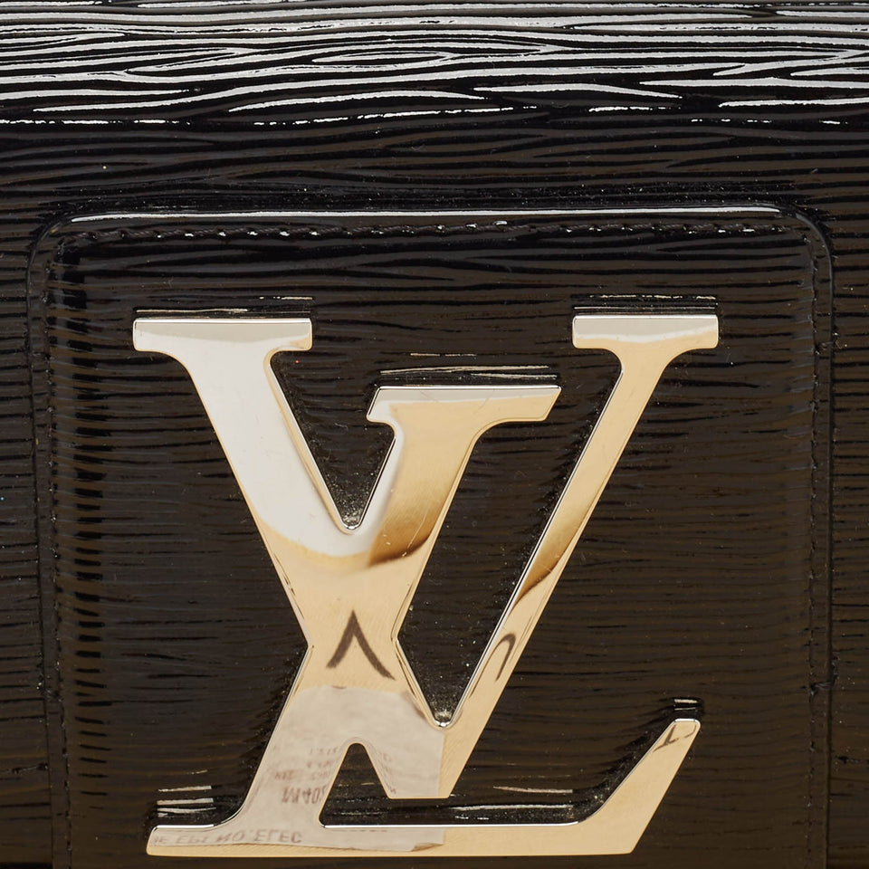 Louis Vuitton Black Electric Epi Leather Sobe Clutch..