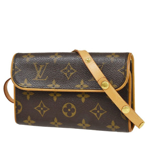 Louis Vuitton Pochette Florentine  Canvas Clutch Bag