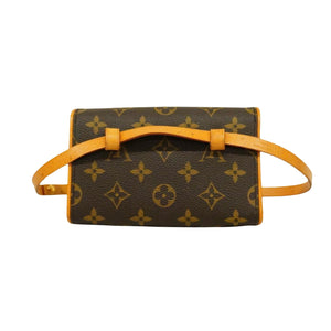 Louis Vuitton Pochette Florentine  Canvas Clutch Bag