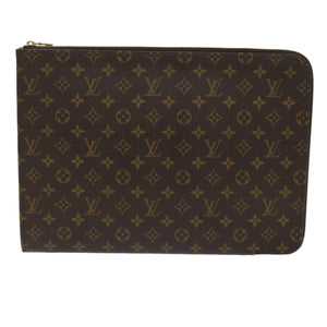 Louis Vuitton Poche Document  Canvas Clutch Bag