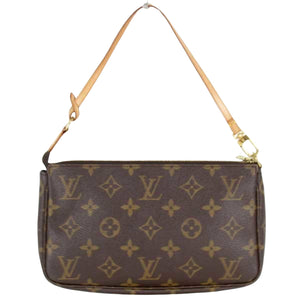 Louis Vuitton Pochette Accessoire  Canvas Clutch Bag