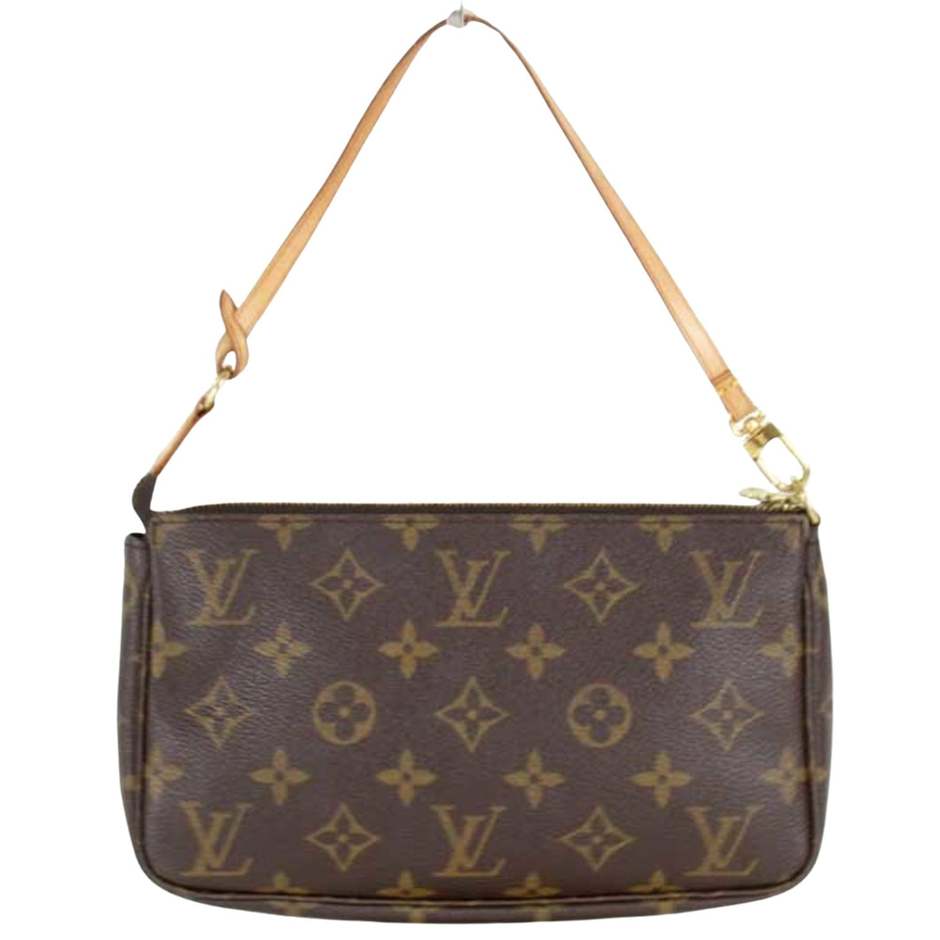 Louis Vuitton Pochette Accessoire  Canvas Clutch Bag