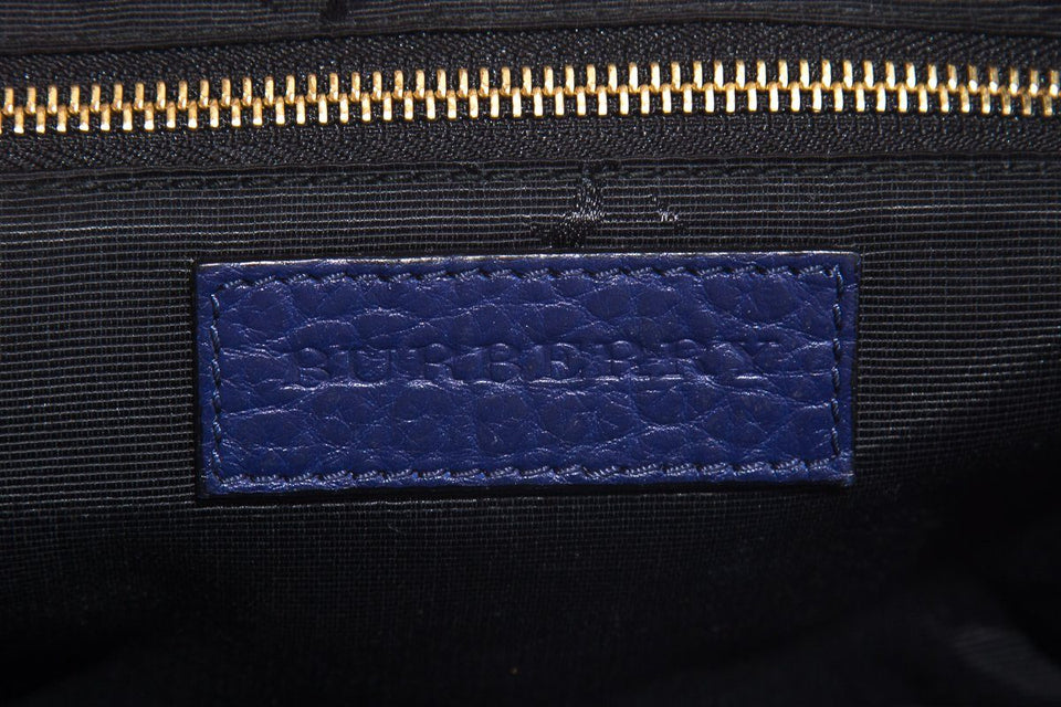 Burberry Navy Pebbled Leather Cross-Body Bag