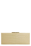 Women's Midnight Leather Clutch in Ivory | 697655L1Q0K Color 9733