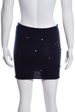 Chanel Confetti Cashmere Navy Skirt SZ 34