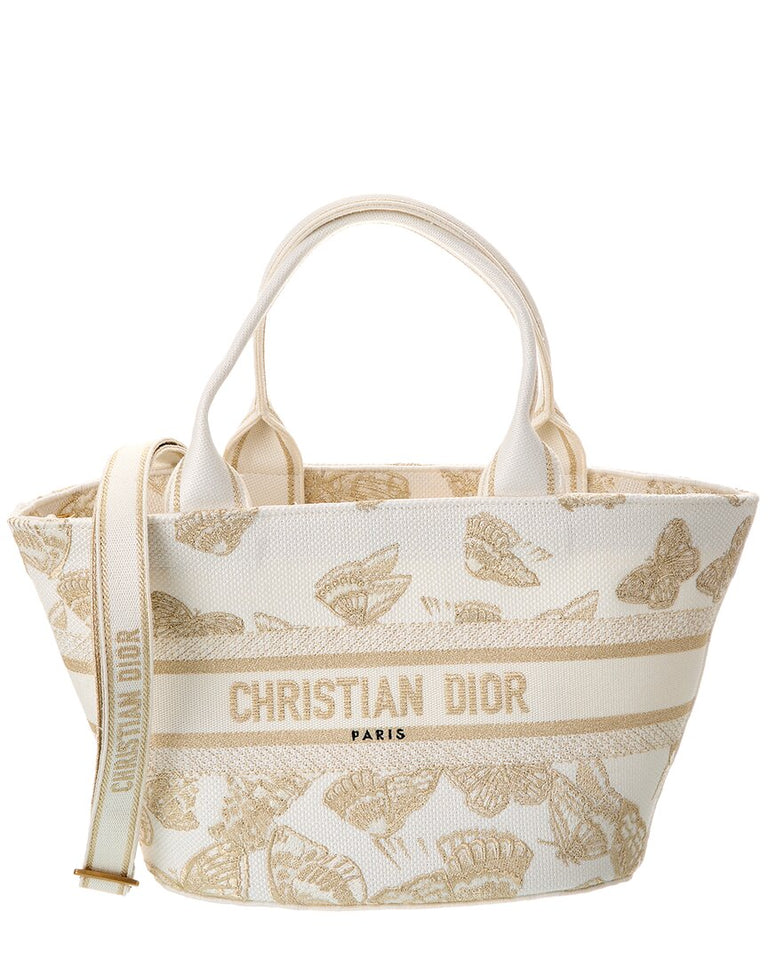 Dior Hat Canvas Basket Bag
