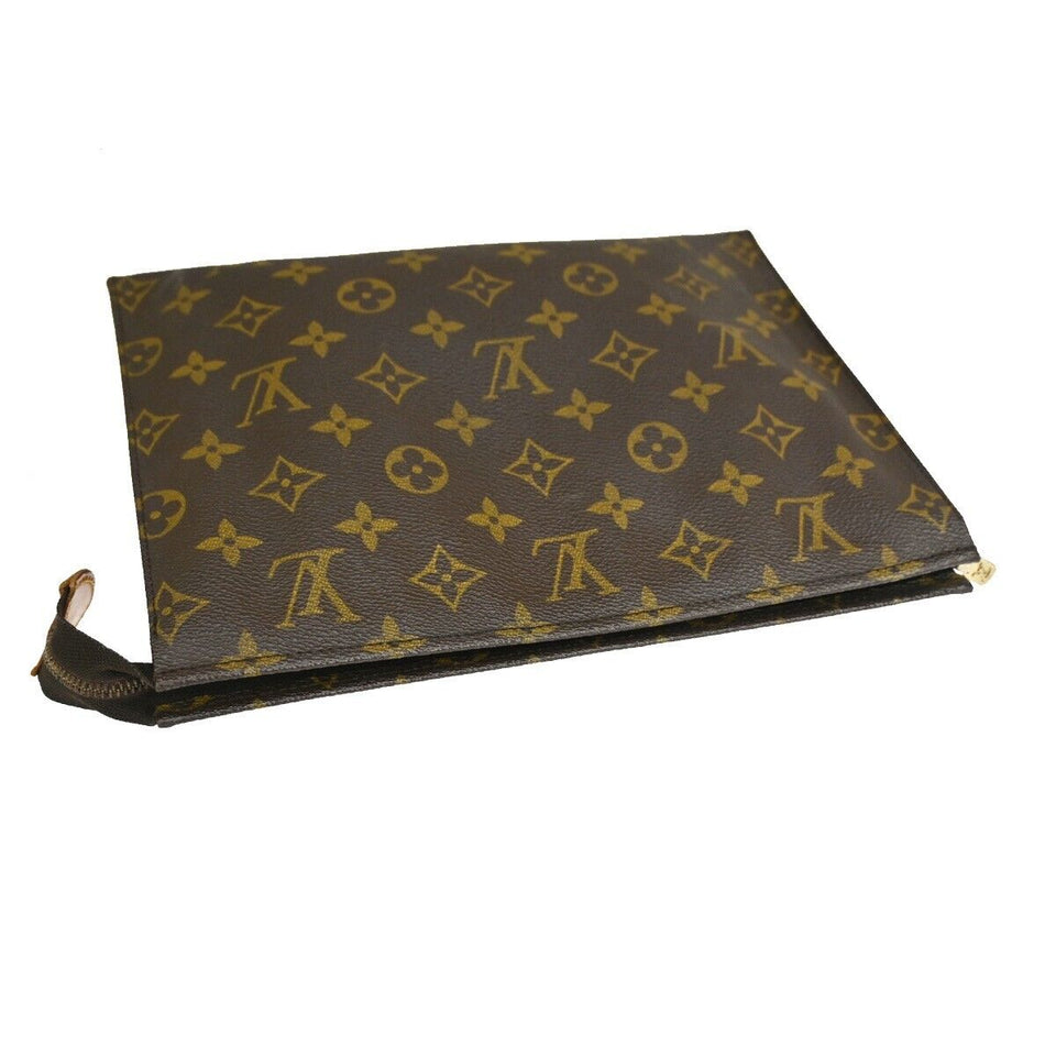 Louis Vuitton Poche Toilette  Canvas Clutch Bag