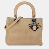 Medium Suede Cannage Lady Dior